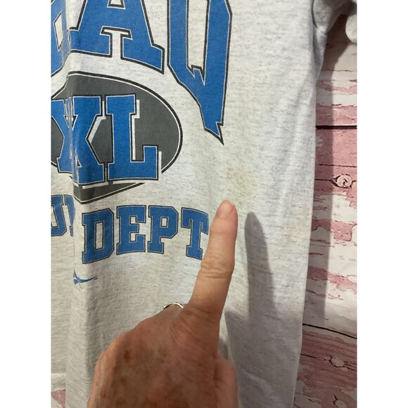 90’s Single Stitch Shaq Dunk Dept Tee Shirt Large 14/16 REEBOK - Picture 4 of 10